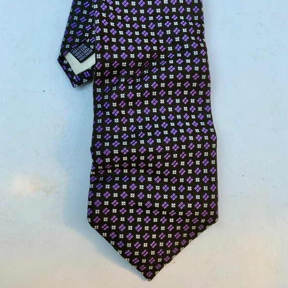 Prada Silk Purple Printed Suit Tie - Picture 1 of 3